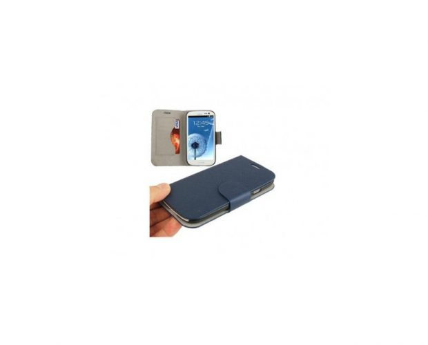 Custodia Flip Orizzontale Blu - Per Samsung Galaxy S3