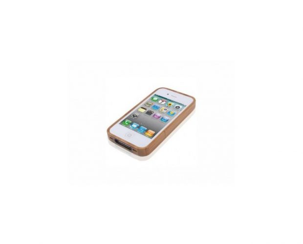 Cover Custodia In Legno Personalizzata iPhone 4 - 4s