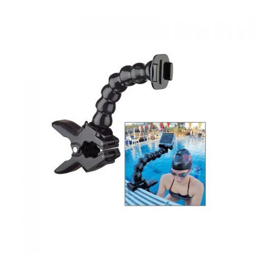 Supporto con pinza e braccio flessibile per GoPro