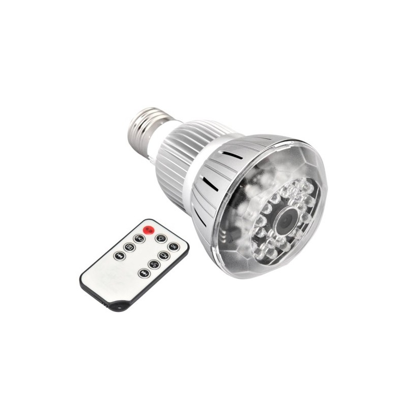 Lampadina Spia con Microcamera e Telecomando IP Cam