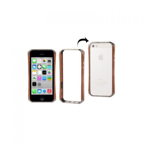 Bumper in legno e metallo - iPhone 5 e 5s