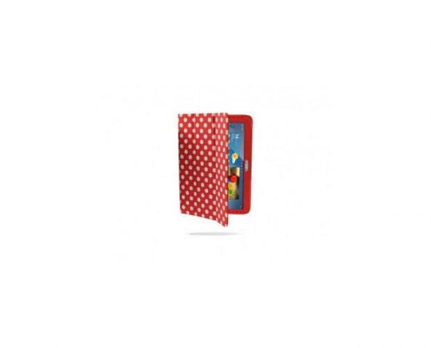 Custodia Rossa Pois Bianchi - Samsung Galaxy Tab 2 10 1