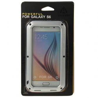 Custodia Love Mei ultrasottile con bordo nero per Samsung Galaxy s6