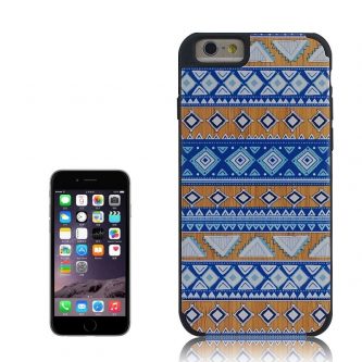Cover iPhone 6 e 6s in Legno colorato con Pattern Blue