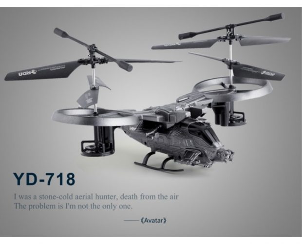 Drone AVATAR 2.4G Remote Control LED Light - Black